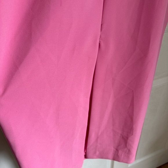 Zara viral hot pink midi dress - size Large (L) - Picture 8 of 8